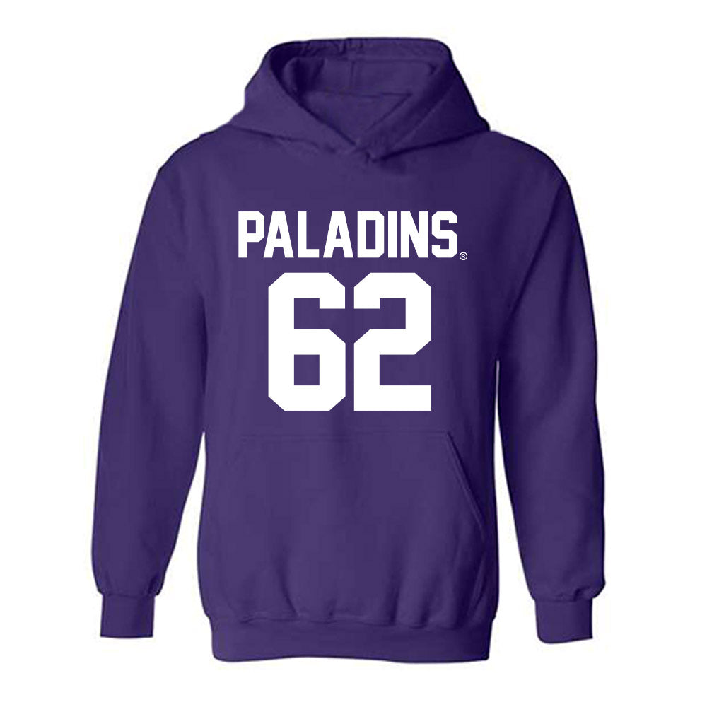 Furman - NCAA Football : Parker Solano - Replica Shersey Hooded Sweatshirt