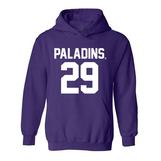 Furman - NCAA Football : Riley Smith - Replica Shersey Hooded Sweatshirt-0