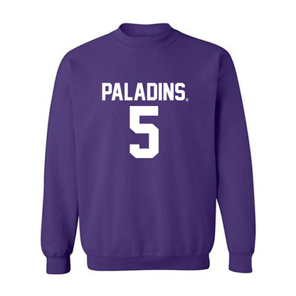 Furman - NCAA Football : Dylan Chiedo - Replica Shersey Crewneck Sweatshirt-0