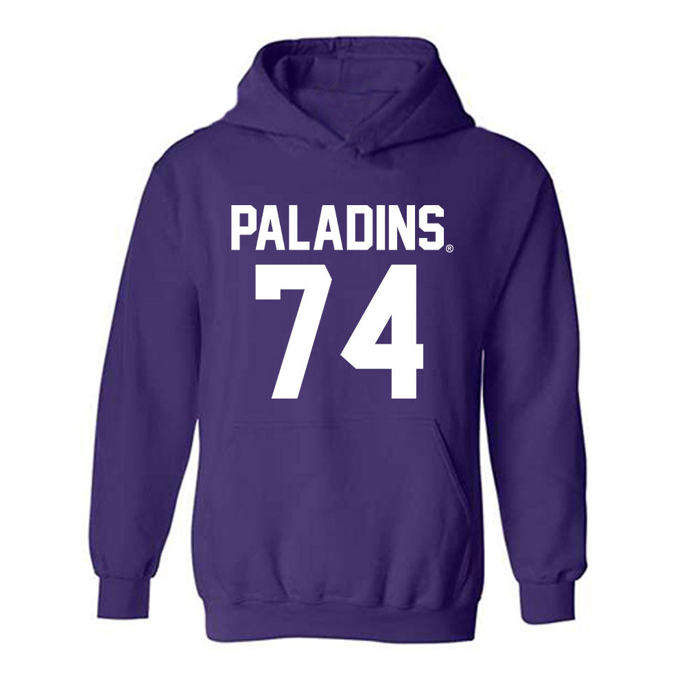 Furman - NCAA Football : Steven O'Dell - Replica Shersey Hooded Sweatshirt