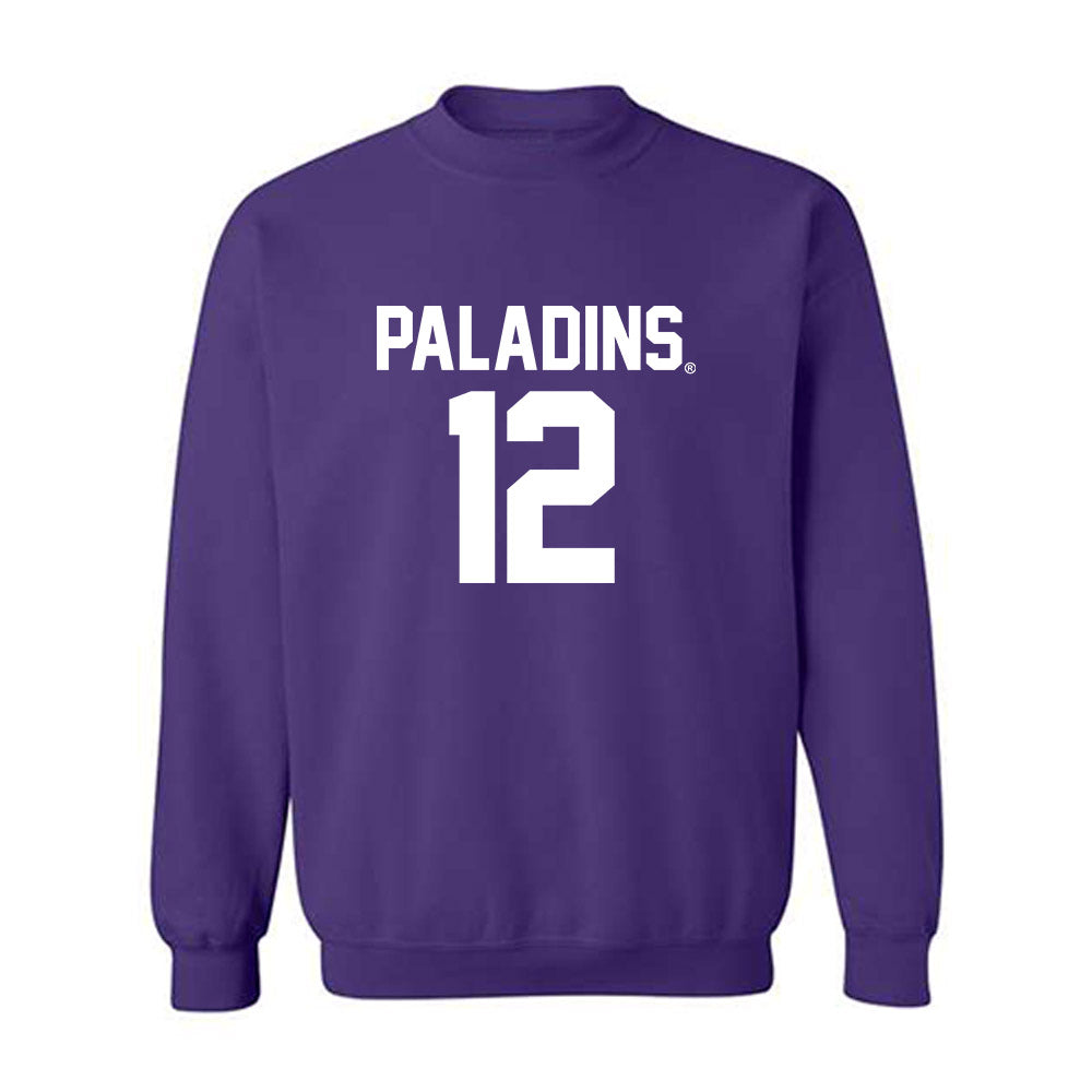 Furman - NCAA Football : Brady Geibel - Replica Shersey Crewneck Sweatshirt-0