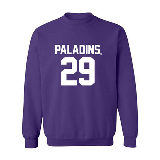 Furman - NCAA Football : Riley Smith - Replica Shersey Crewneck Sweatshirt-0