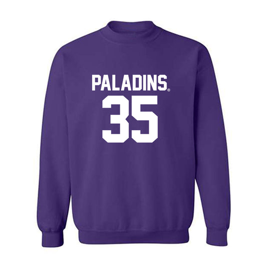 Furman - NCAA Football : Emmett Grzebin - Replica Shersey Crewneck Sweatshirt-0
