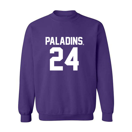 Furman - NCAA Football : Raleigh Herbert - Replica Shersey Crewneck Sweatshirt-0