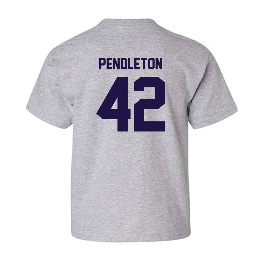 Furman - NCAA Football : Jakeman Pendleton - Classic Shersey Youth T-Shirt-1