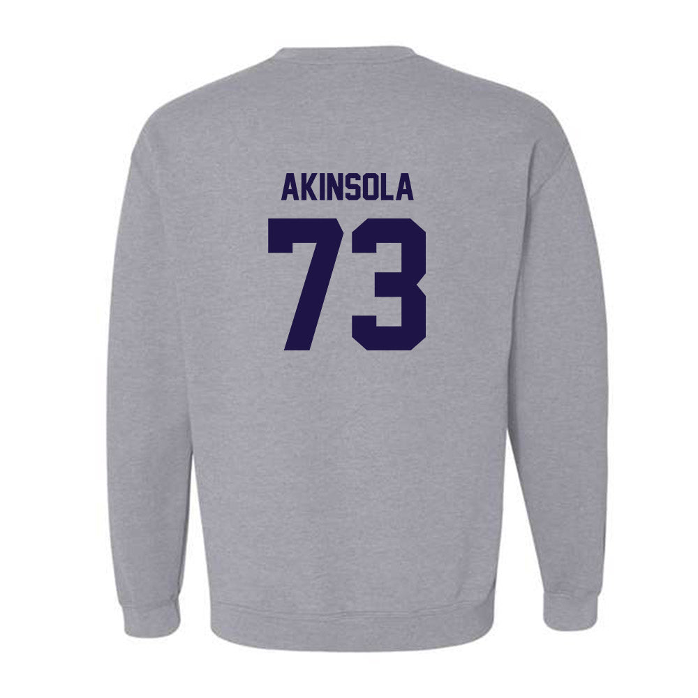 Furman - NCAA Football : Noah Akinsola - Classic Shersey Crewneck Sweatshirt-1