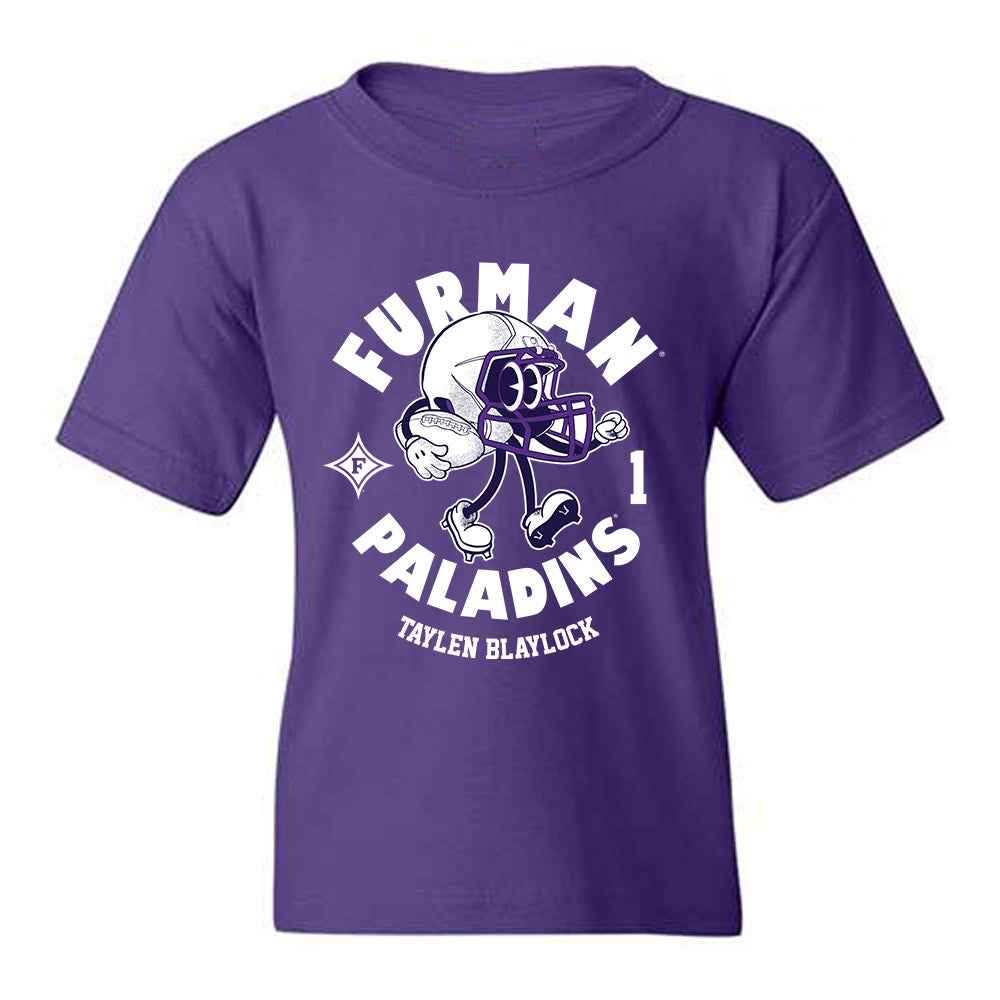 Furman - NCAA Football : Taylen Blaylock - Fashion Shersey Youth T-Shirt-0