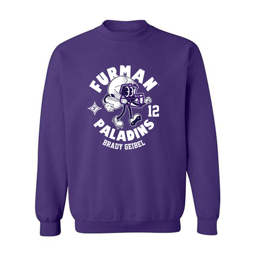 Furman - NCAA Football : Brady Geibel - Fashion Shersey Crewneck Sweatshirt-0