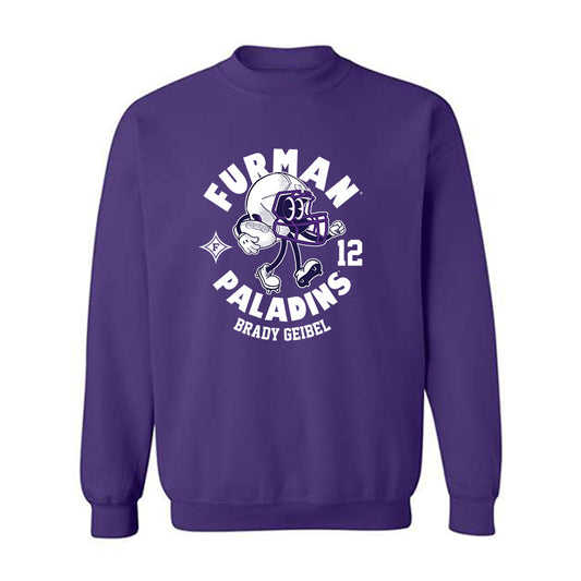 Furman - NCAA Football : Brady Geibel - Fashion Shersey Crewneck Sweatshirt-0