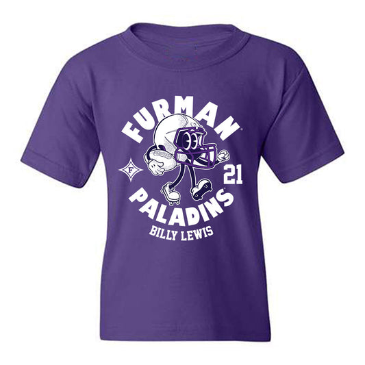 Furman - NCAA Football : Billy Lewis - Fashion Shersey Youth T-Shirt-0