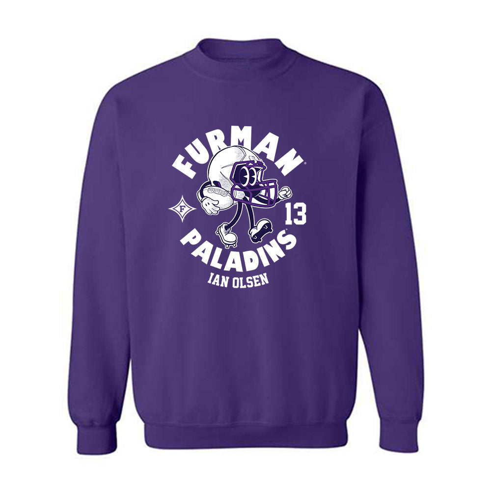 Furman - NCAA Football : Ian Olsen - Fashion Shersey Crewneck Sweatshirt-0