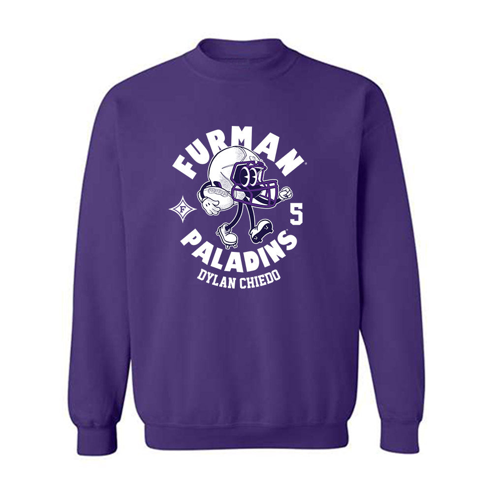 Furman - NCAA Football : Dylan Chiedo - Fashion Shersey Crewneck Sweatshirt-0