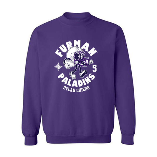 Furman - NCAA Football : Dylan Chiedo - Fashion Shersey Crewneck Sweatshirt-0