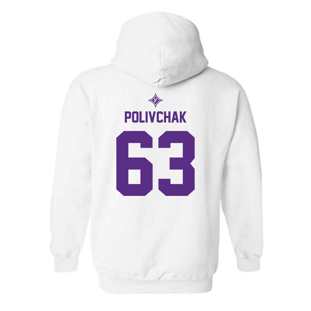 Furman - NCAA Football : Chase Polivchak - Sports Shersey Hooded Sweatshirt-1