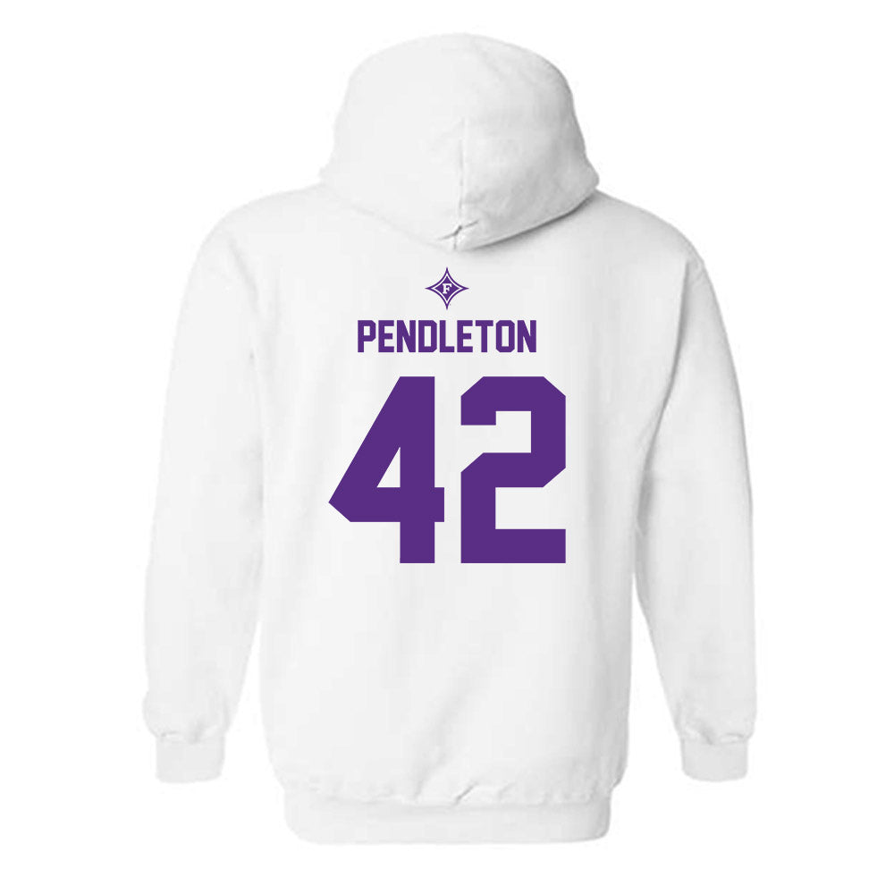 Furman - NCAA Football : Jakeman Pendleton - Sports Shersey Hooded Sweatshirt-1