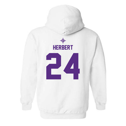 Furman - NCAA Football : Raleigh Herbert - Sports Shersey Hooded Sweatshirt-1