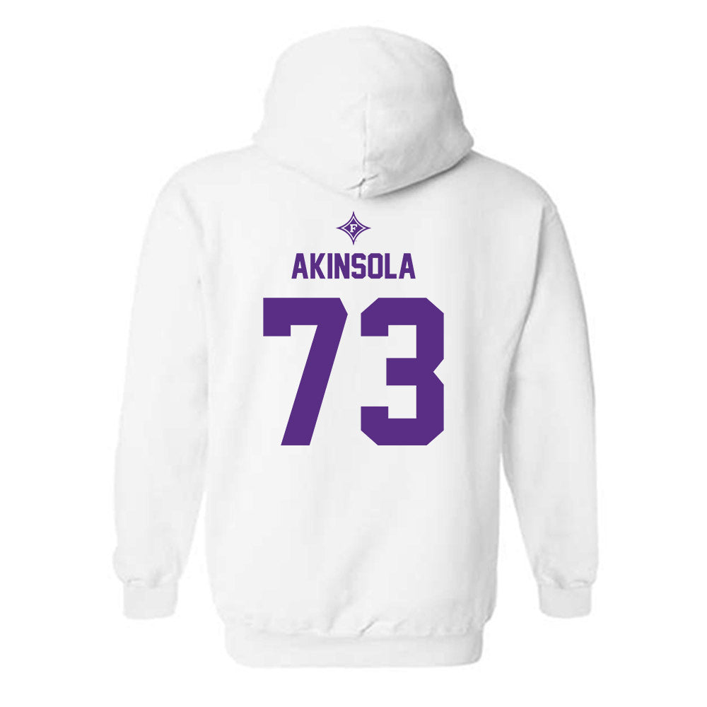 Furman - NCAA Football : Noah Akinsola - Sports Shersey Hooded Sweatshirt-1