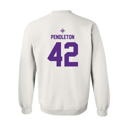 Furman - NCAA Football : Jakeman Pendleton - Sports Shersey Crewneck Sweatshirt-1