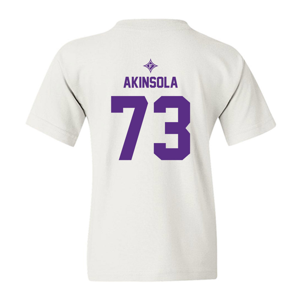 Furman - NCAA Football : Noah Akinsola - Sports Shersey Youth T-Shirt-1