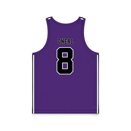 Furman - NCAA Men's Basketball : Collin ONeal - Purple Basketball Jersey-1