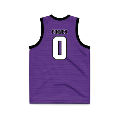 Furman - NCAA Women's Basketball : Jayda Pinder - Purple Basketball Jersey-1