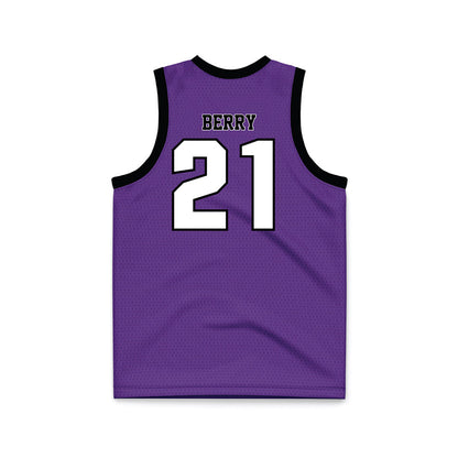 Furman - NCAA Women's Basketball : Tyriana Berry - Purple Basketball Jersey-1