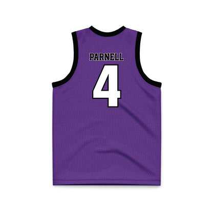 Furman - NCAA Women's Basketball : Kyraha Parnell - Purple Basketball Jersey-1