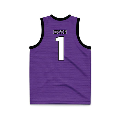 Furman - NCAA Women's Basketball : Alyssa Ervin - Purple Basketball Jersey-1