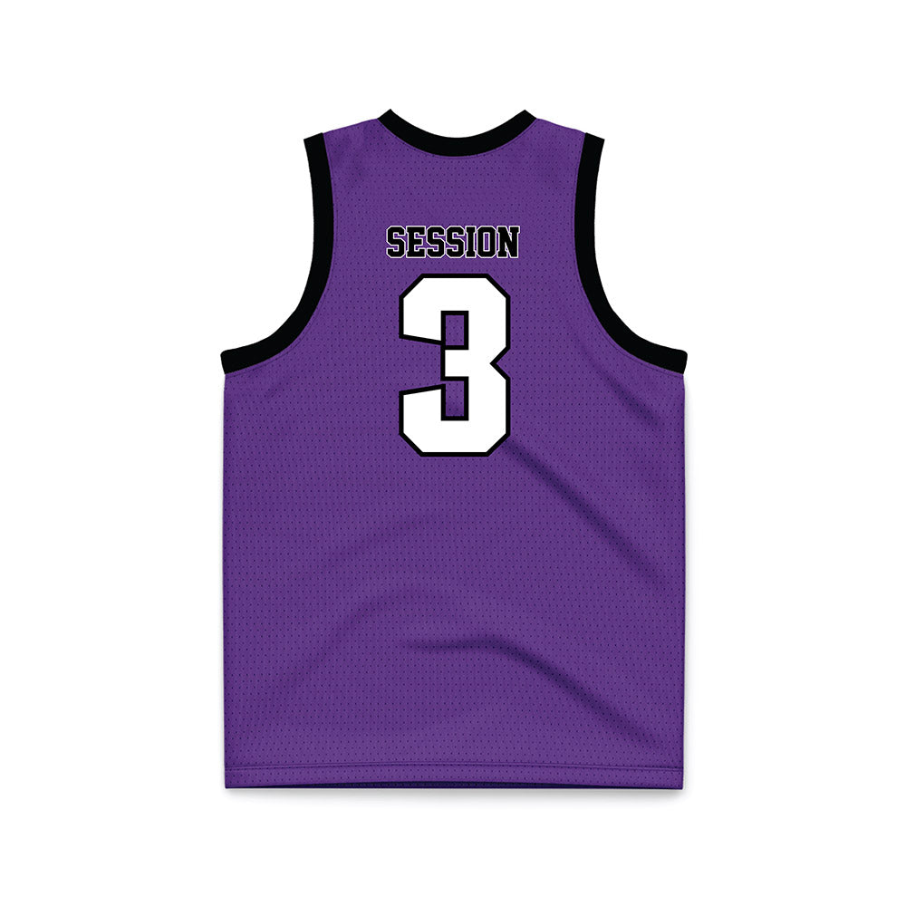 Furman - NCAA Women's Basketball : Jada Session - Purple Basketball Jersey-1