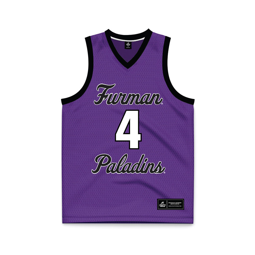 Furman - NCAA Women's Basketball : Tate Walters - Purple Basketball Jersey-0