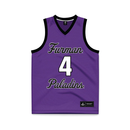 Furman - NCAA Women's Basketball : Tate Walters - Purple Basketball Jersey-0