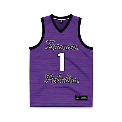 Furman - NCAA Women's Basketball : Alyssa Ervin - Purple Basketball Jersey-0
