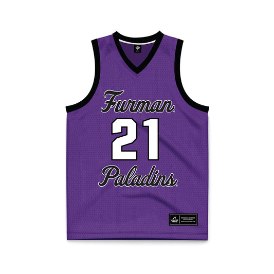 Furman - NCAA Women's Basketball : Tyriana Berry - Purple Basketball Jersey-0