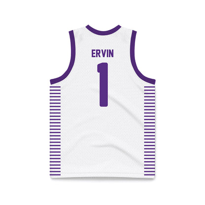Furman - NCAA Women's Basketball : Alyssa Ervin - White Basketball Jersey-1