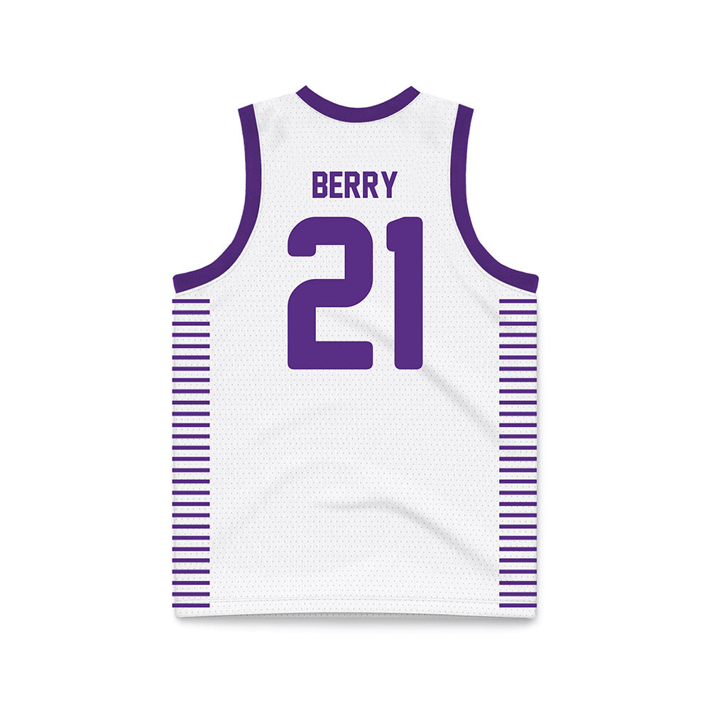 Furman - NCAA Women's Basketball : Tyriana Berry - White Basketball Jersey-1