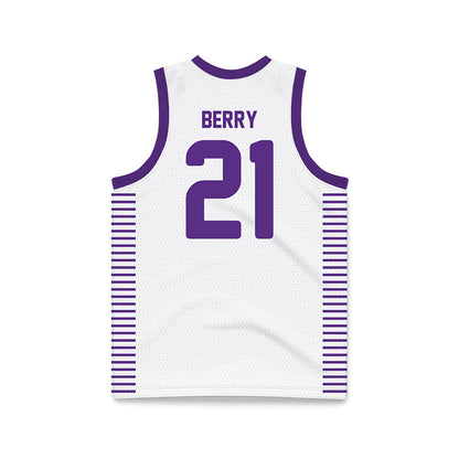 Furman - NCAA Women's Basketball : Tyriana Berry - White Basketball Jersey-1