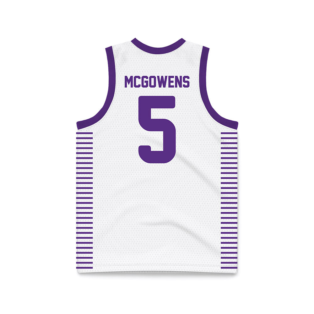 Furman - NCAA Women's Basketball : Raina McGowens - White Basketball Jersey-1