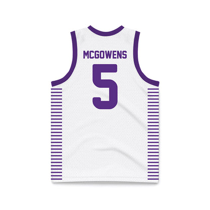 Furman - NCAA Women's Basketball : Raina McGowens - White Basketball Jersey-1