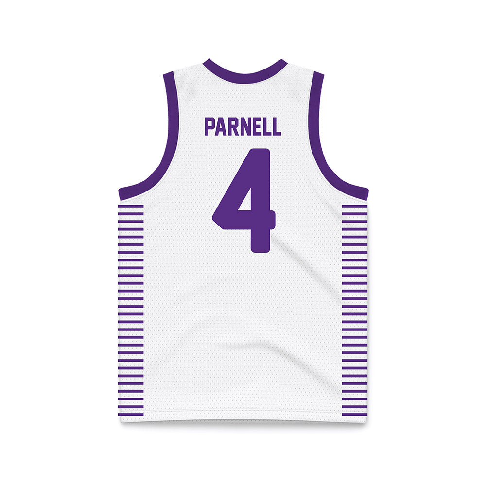 Furman - NCAA Women's Basketball : Kyraha Parnell - White Basketball Jersey-1