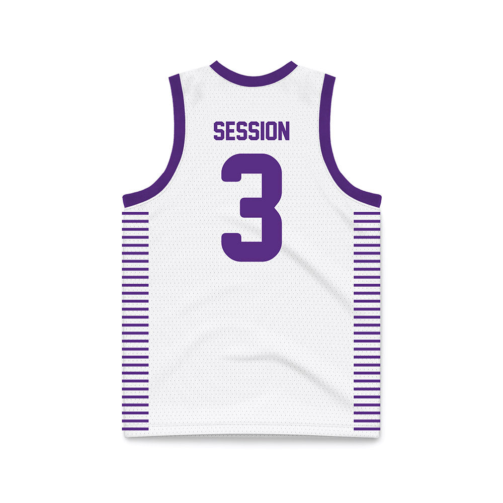 Furman - NCAA Women's Basketball : Jada Session - White Basketball Jersey-1