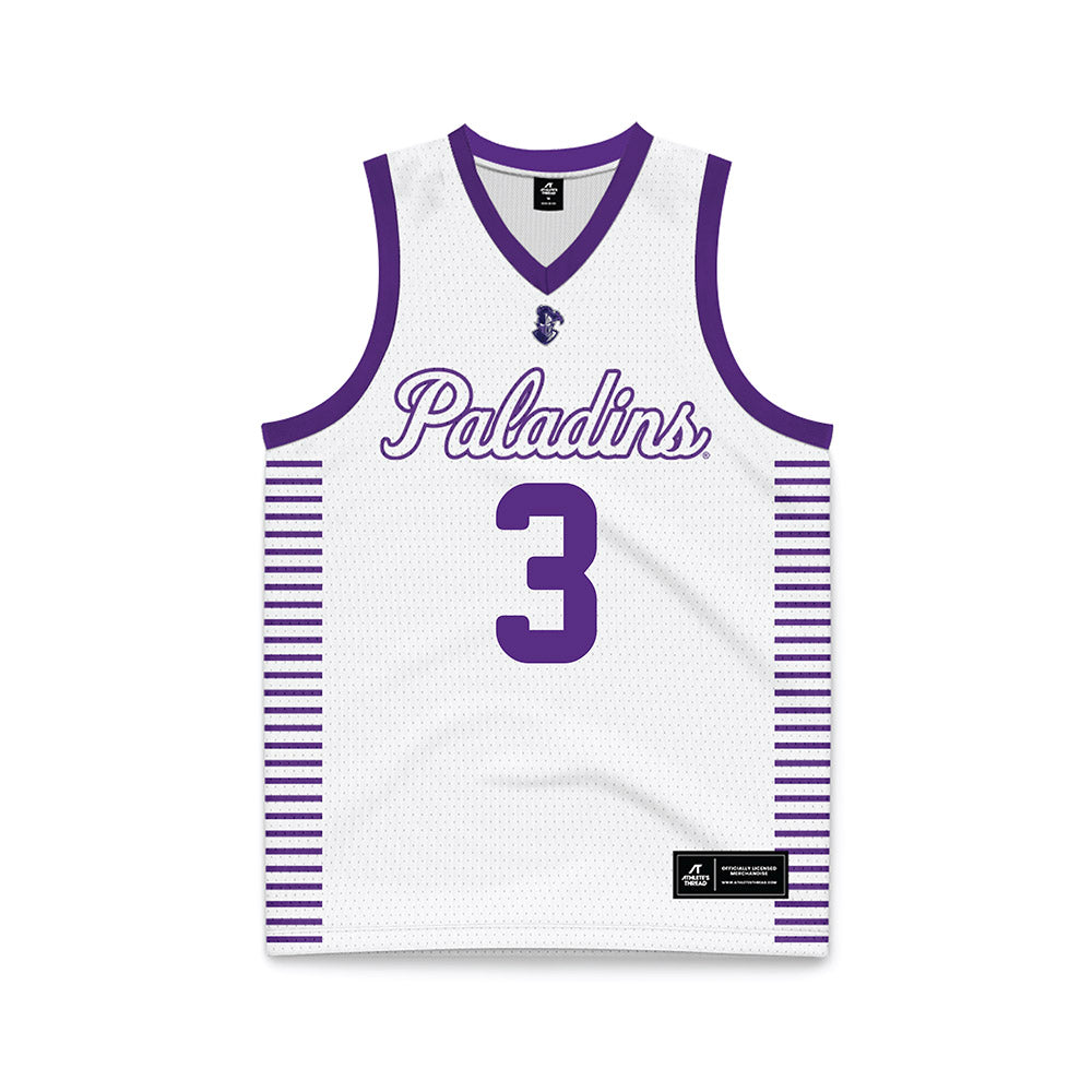 Furman - NCAA Women's Basketball : Jada Session - White Basketball Jersey-0