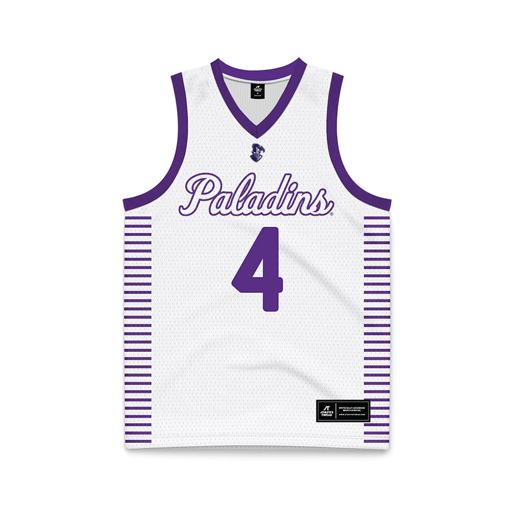 Furman - NCAA Women's Basketball : Kyraha Parnell - White Basketball Jersey-0
