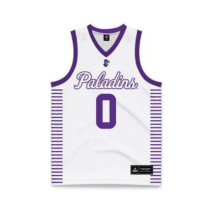 Furman - NCAA Women's Basketball : Jayda Pinder - White Basketball Jersey-0