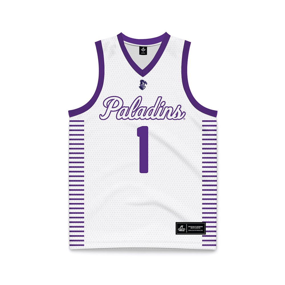 Furman - NCAA Women's Basketball : Alyssa Ervin - White Basketball Jersey-0