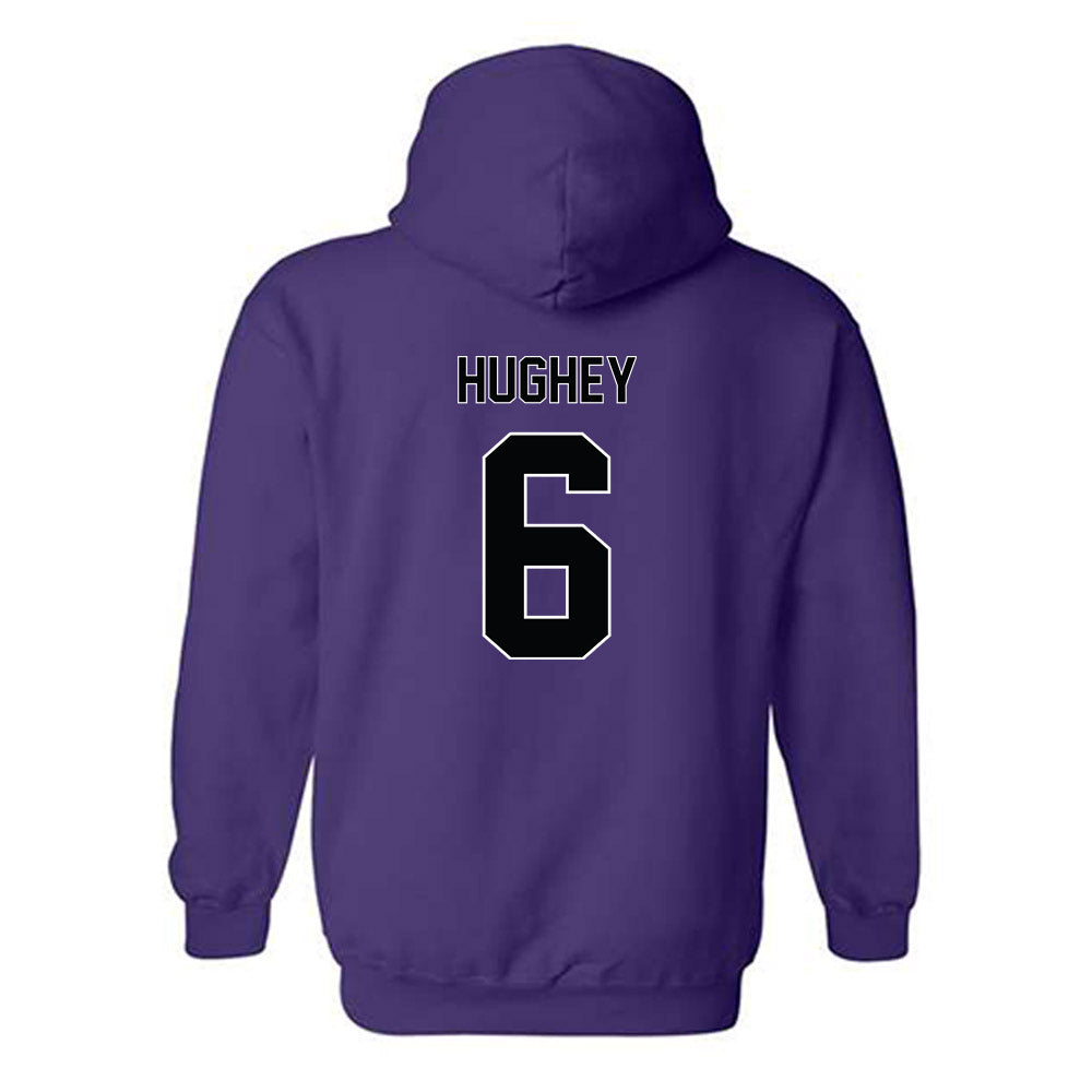 Furman - NCAA Men's Basketball : Tyrese Hughey - Replica Shersey Hooded Sweatshirt-1