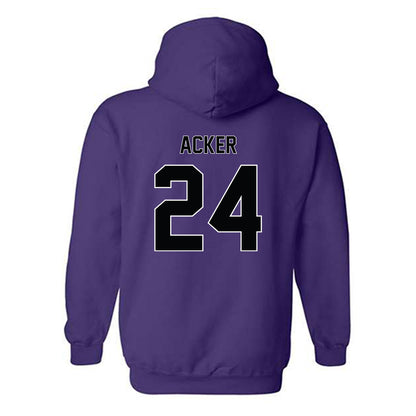 Furman - NCAA Women's Basketball : Jaelyn Acker - Replica Shersey Hooded Sweatshirt-1