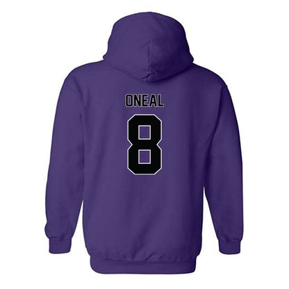 Furman - NCAA Men's Basketball : Collin ONeal - Replica Shersey Hooded Sweatshirt-1