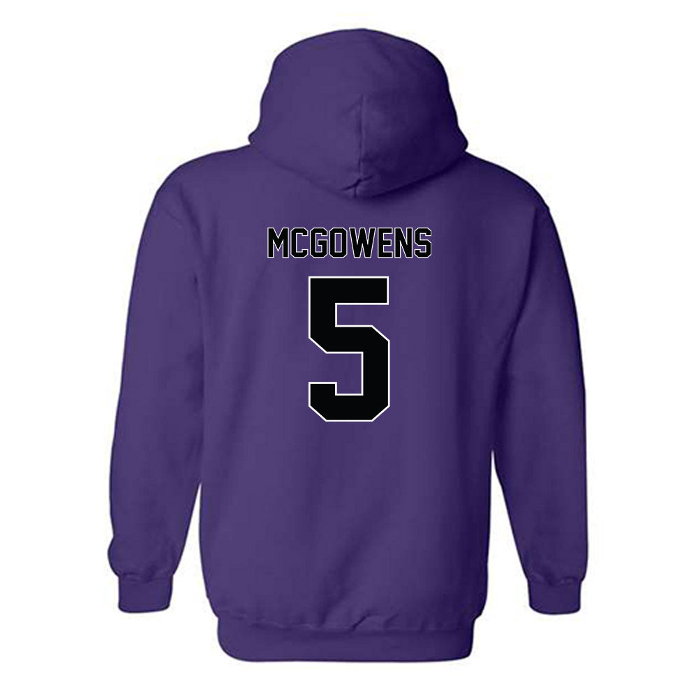 Furman - NCAA Women's Basketball : Raina McGowens - Replica Shersey Hooded Sweatshirt-1