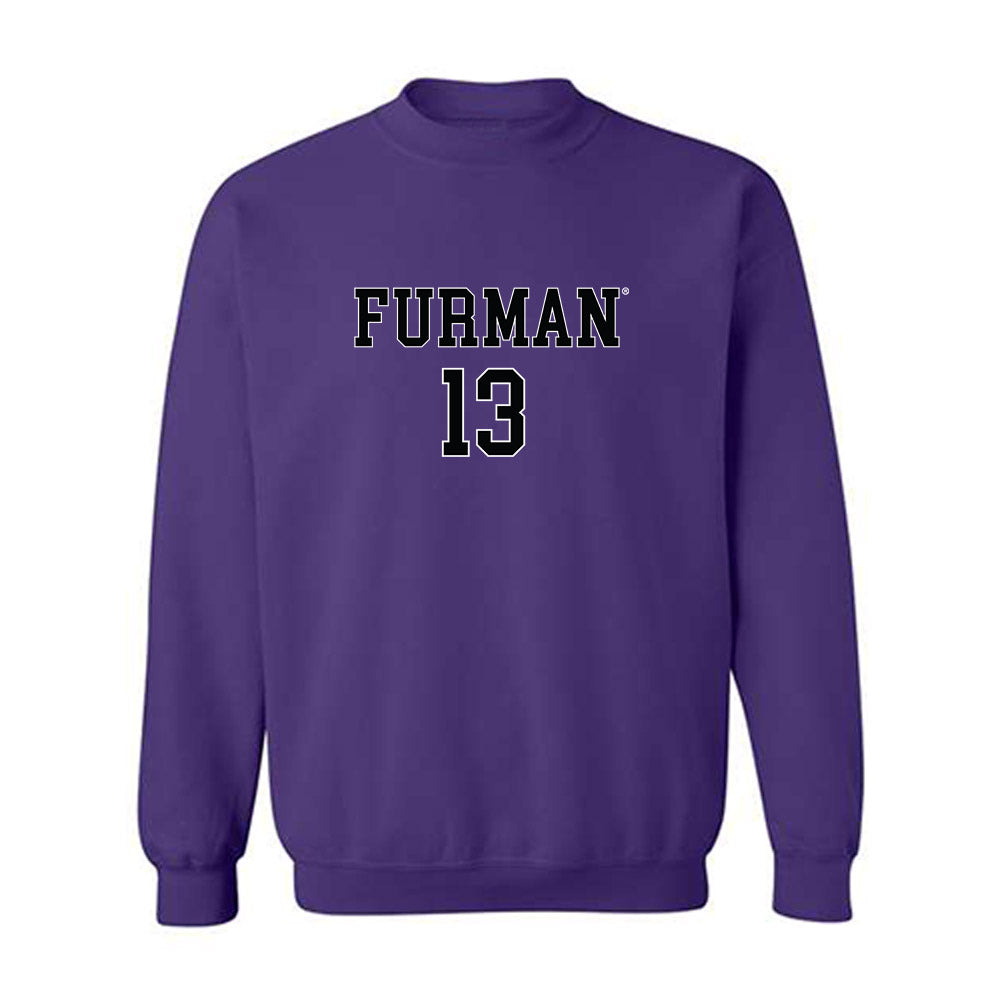 Furman - NCAA Men's Basketball : Garrett Hien - Replica Shersey Crewneck Sweatshirt-0