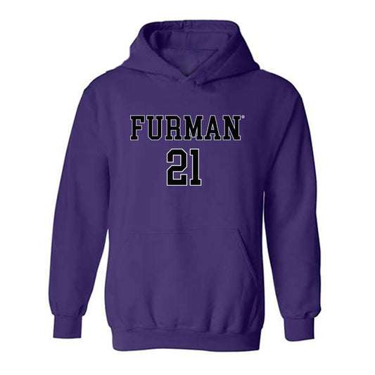 Furman - NCAA Women's Basketball : Tyriana Berry - Replica Shersey Hooded Sweatshirt-0